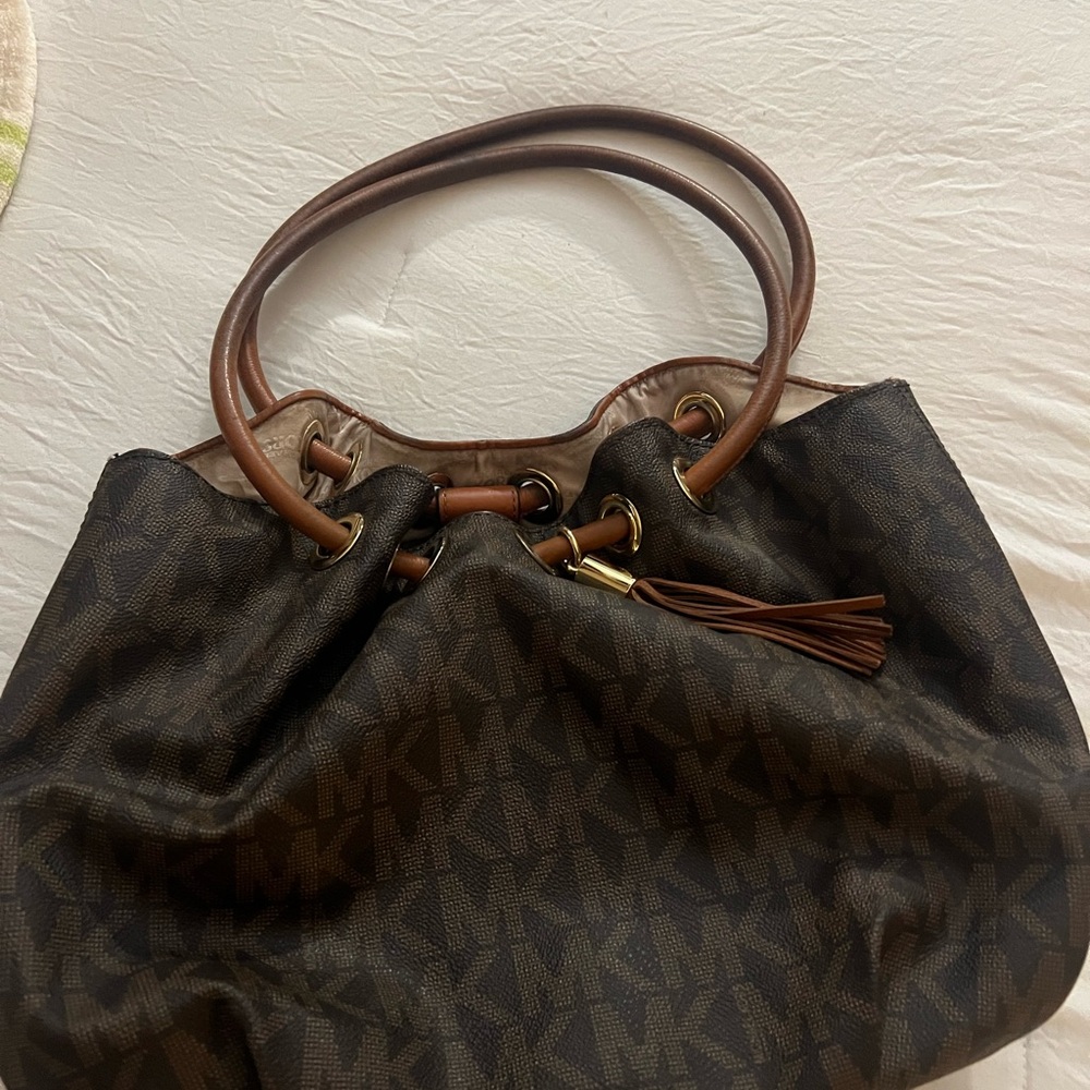 Michael Kors Dark Brown Ring Tote Bag